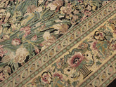 handmade Traditional Inkalab Black Beige Hand Knotted RECTANGLE 100% WOOL area rug 10x14